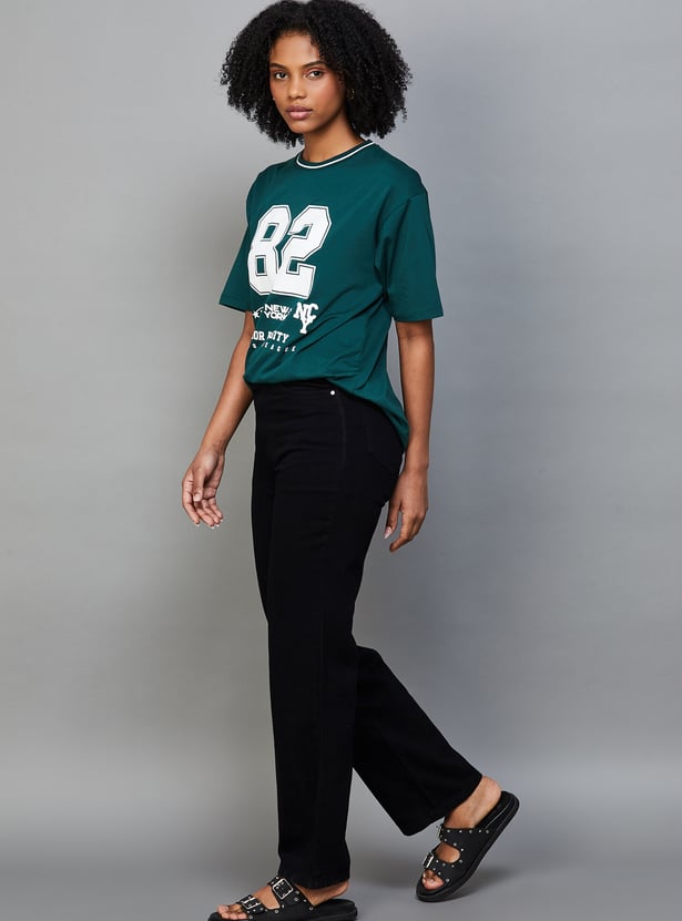 KRAUS Solid Straight Fit Jeans