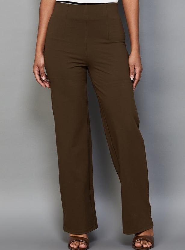 KRAUS Solid Straight Trousers