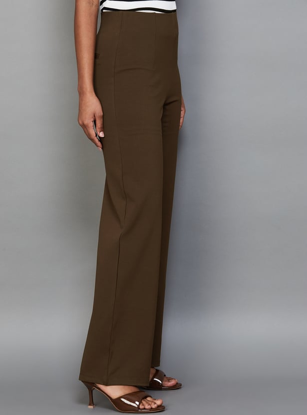 KRAUS Solid Straight Trousers