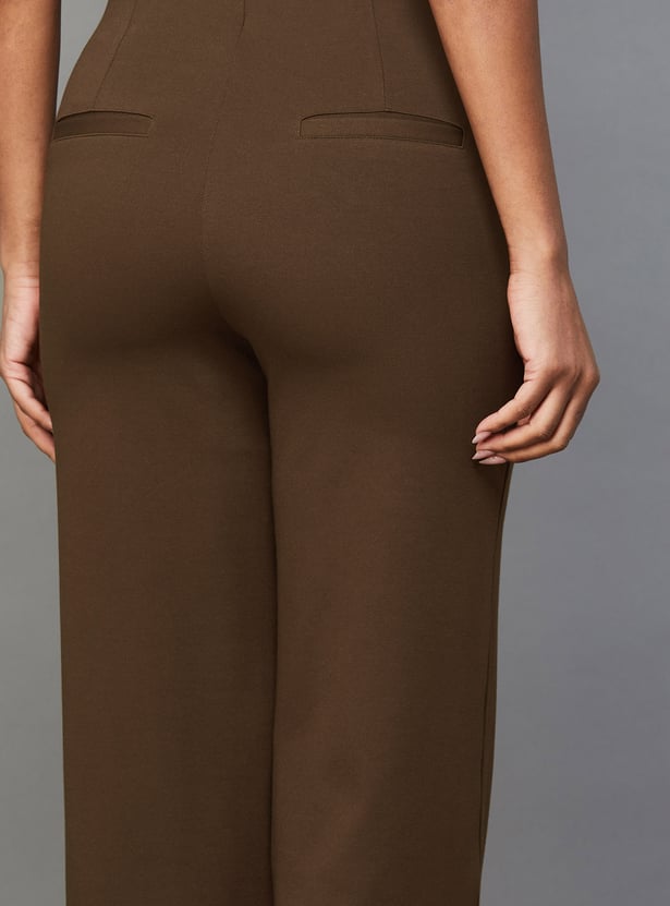 KRAUS Solid Straight Trousers