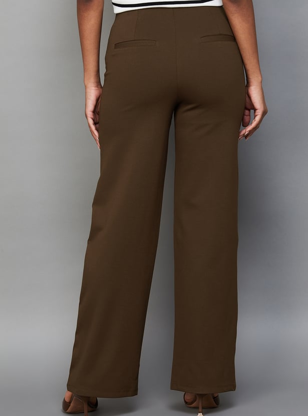 KRAUS Solid Straight Trousers