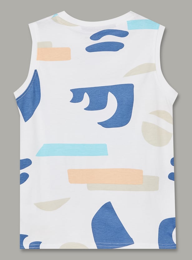 FAME FOREVER Boys Printed T-shirt and Shorts Set