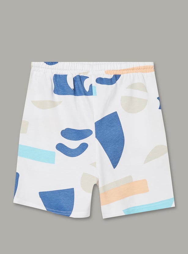 FAME FOREVER Boys Printed T-shirt and Shorts Set