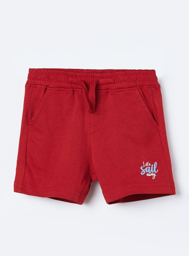 FAME FOREVER Boys Printed T-shirt with Shorts