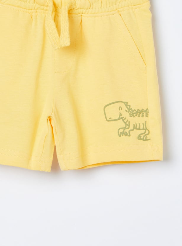 FAME FOREVER Boys Dinosaur Print T-shirt and Shorts