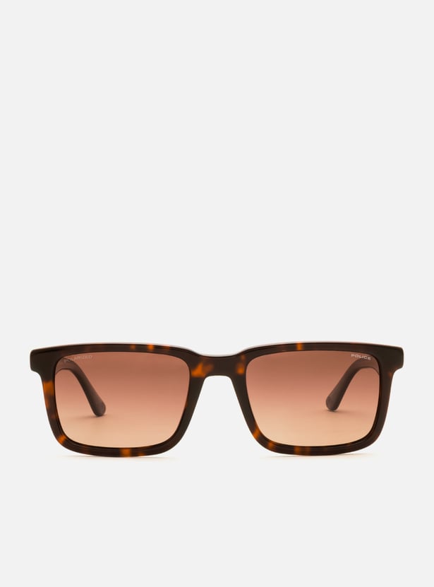 POLICE Polarized Rectangle Sunglasses - SPLP21K54745PSG