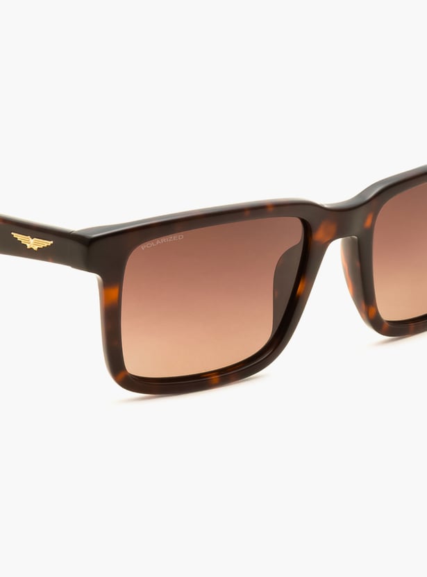 POLICE Polarized Rectangle Sunglasses - SPLP21K54745PSG