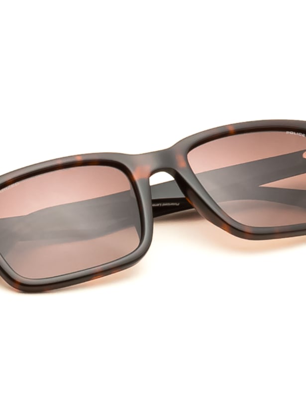 POLICE Polarized Rectangle Sunglasses - SPLP21K54745PSG
