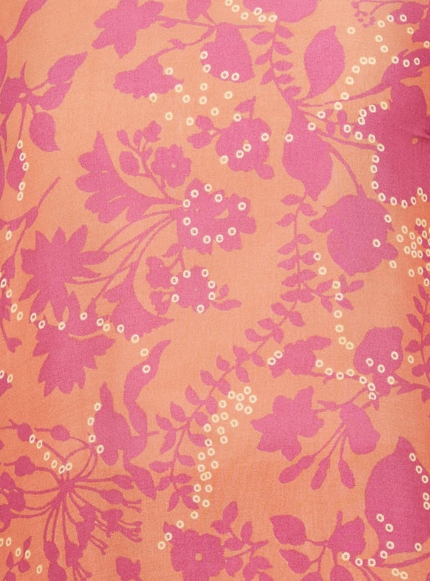 W Floral Print Straight Kurta