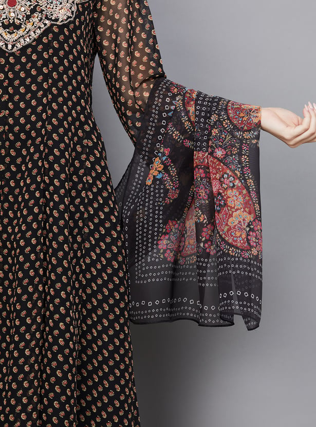 W Ethnic Motif Kurta Set
