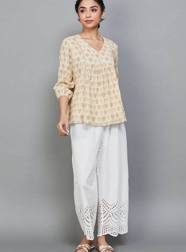 BIBA Schiffli Palazzos