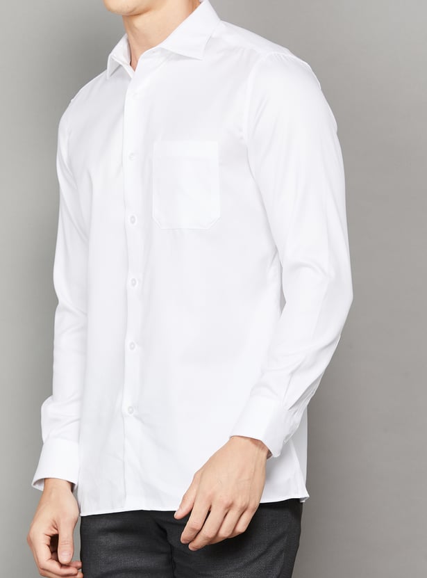 LOUIS PHILIPPE Solid Regular Fit Formal Shirt