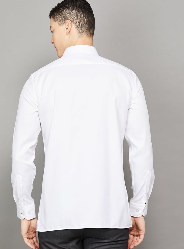 LOUIS PHILIPPE Solid Regular Fit Formal Shirt