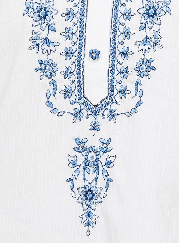 BIBA Embroidered Kurta Set