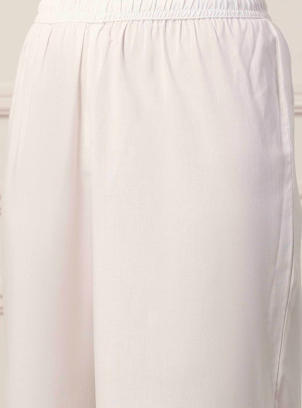 BIBA Embroidered Kurta Palazzo Set