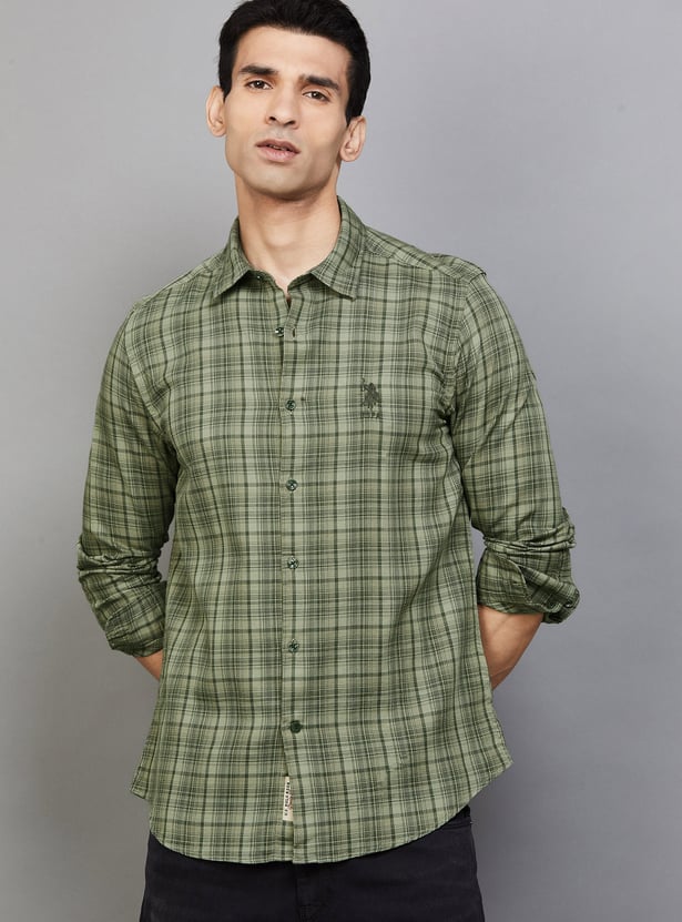 US POLO ASSN Checked Regular Fit Shirt