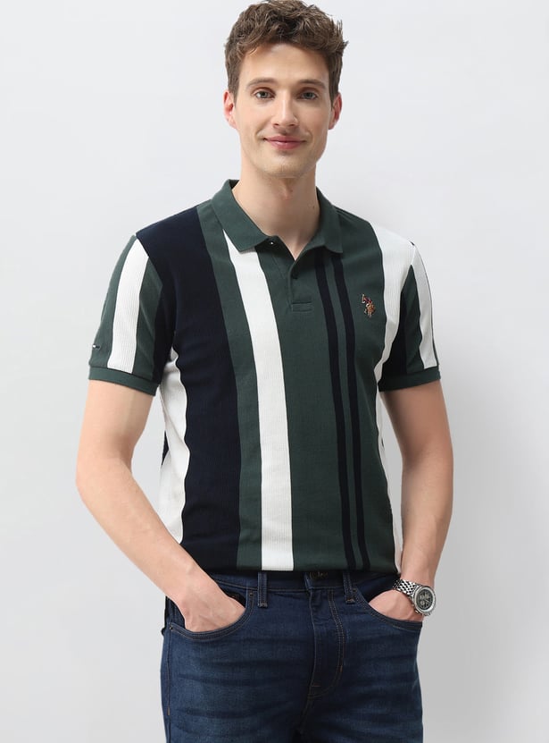 US POLO ASSN Striped Polo T-shirt