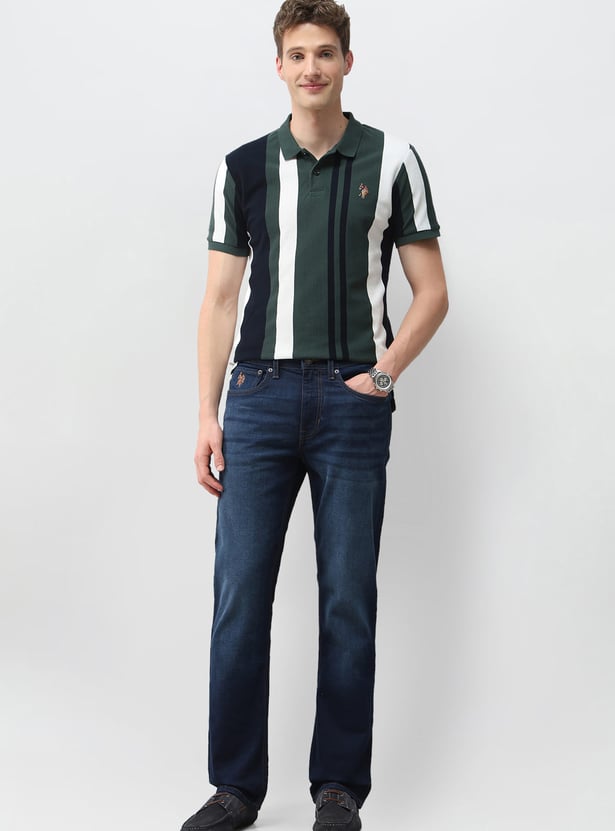 US POLO ASSN Striped Polo T-shirt