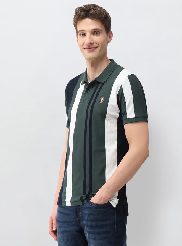 US POLO ASSN Striped Polo T-shirt