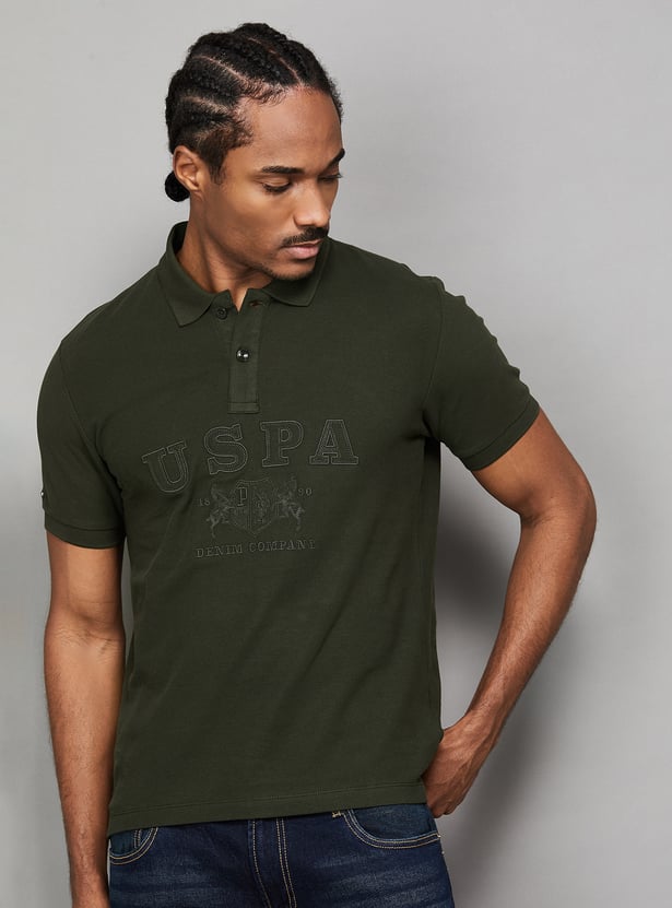 US POLO ASSN Embroidered Slim Fit Polo T-shirt