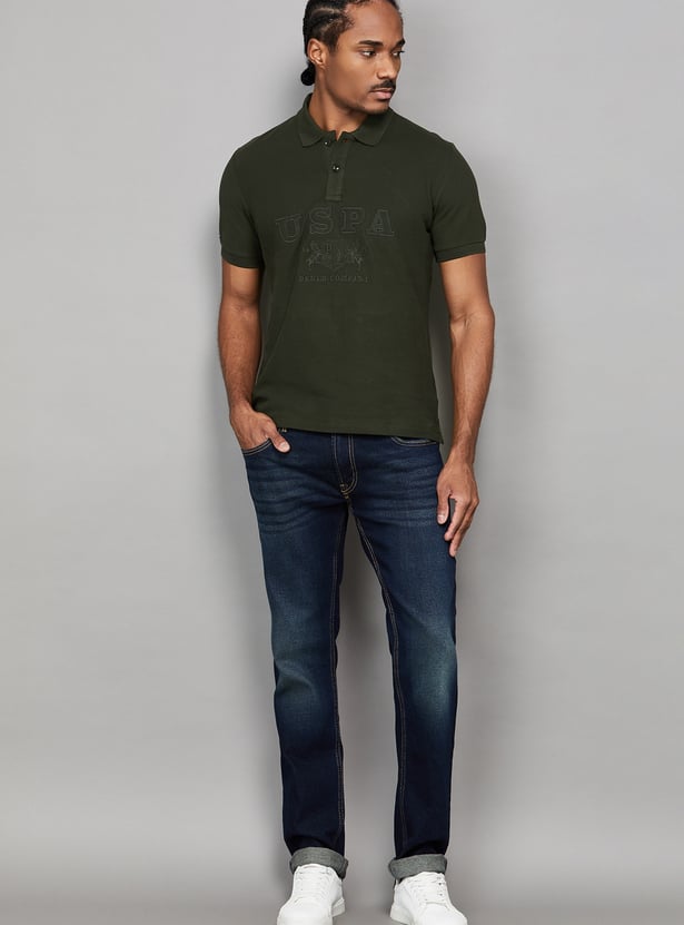 US POLO ASSN Embroidered Slim Fit Polo T-shirt