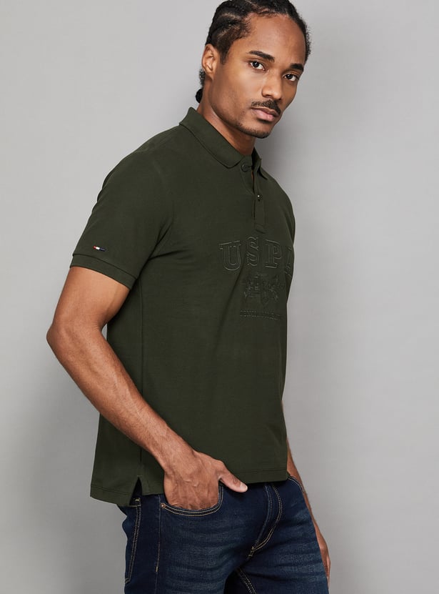 US POLO ASSN Embroidered Slim Fit Polo T-shirt