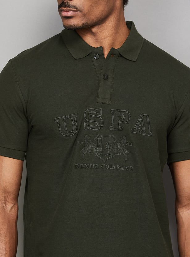 US POLO ASSN Embroidered Slim Fit Polo T-shirt