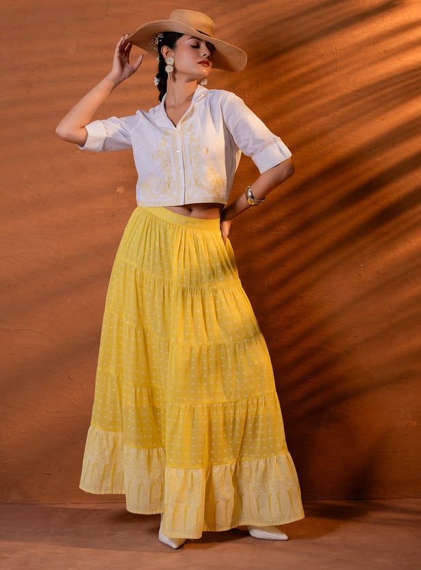 JUNIPER Embroidered Skirt Set