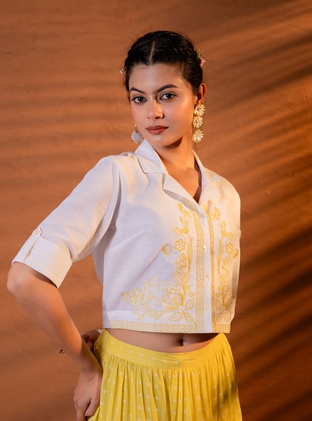 JUNIPER Embroidered Skirt Set