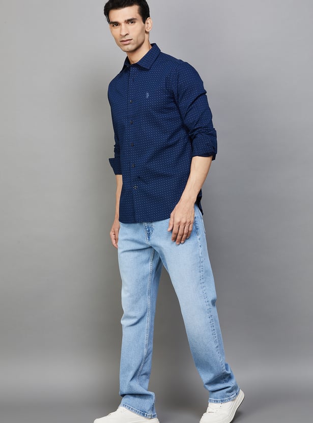 US POLO ASSN Printed Regular Fit Shirt