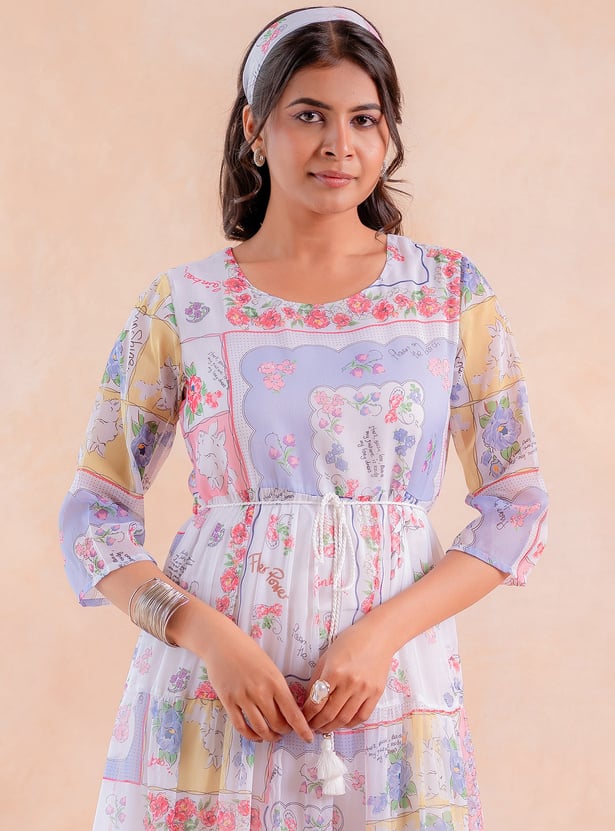 JUNIPER Floral Print Maxi Dress