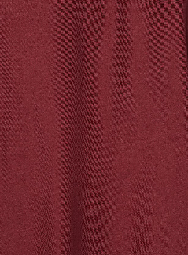 COLOUR ME BY MELANGE Solid V-Neck Top