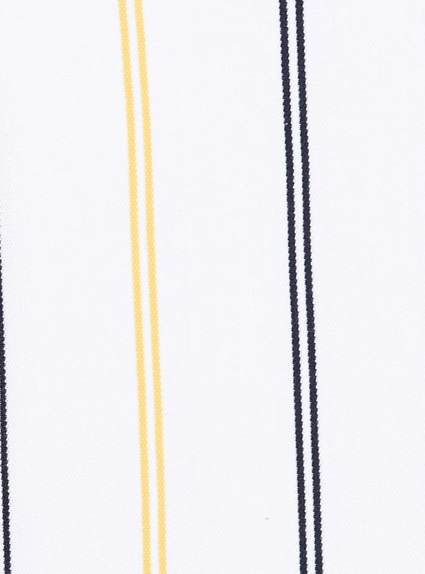 FAHRENHEIT Striped Polo T-shirt