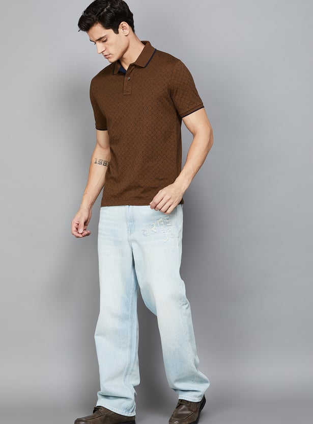 FAHRENHEIT Printed Polo T-shirt