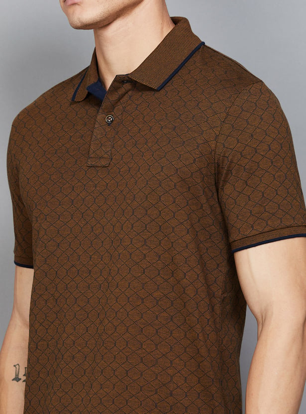 FAHRENHEIT Printed Polo T-shirt
