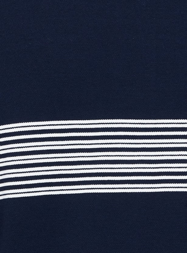 FAHRENHEIT Striped Polo T-shirt