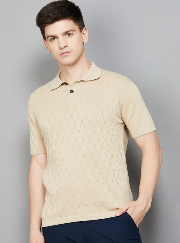FAHRENHEIT Knitted Polo T-shirt