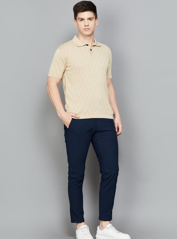 FAHRENHEIT Knitted Polo T-shirt