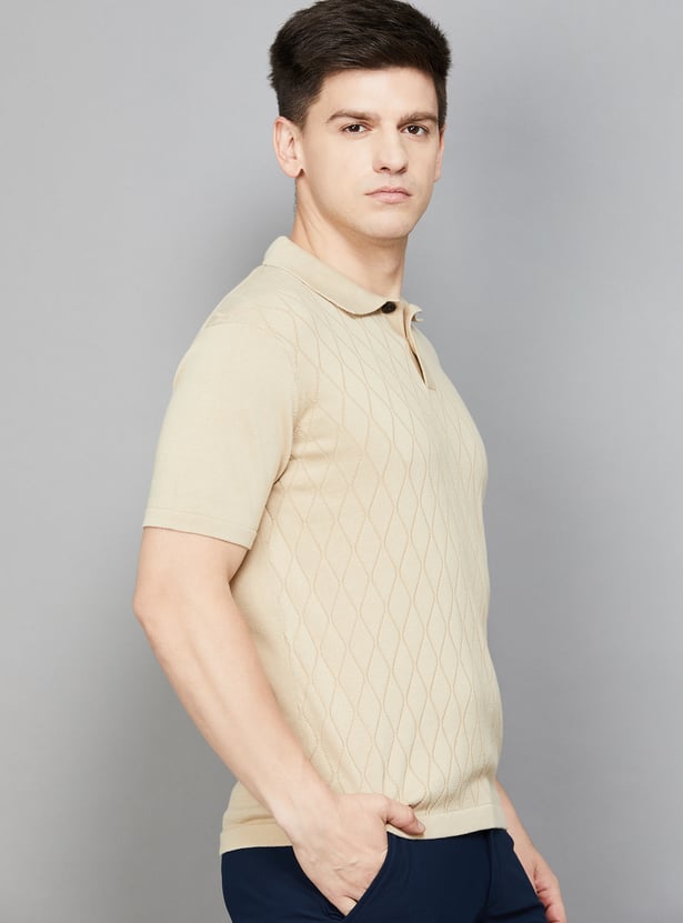 FAHRENHEIT Knitted Polo T-shirt
