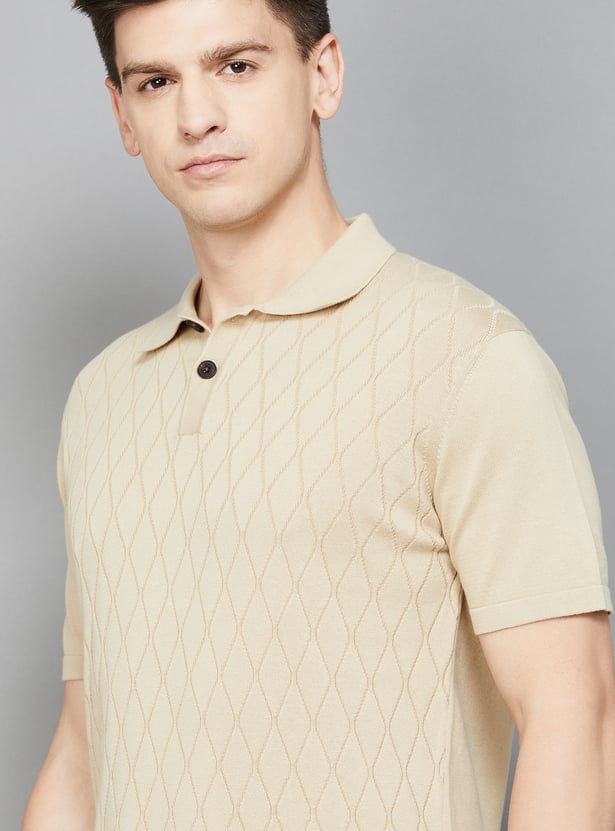 FAHRENHEIT Knitted Polo T-shirt
