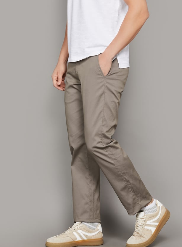 ARROW SPORT Solid Regular Fit Trousers