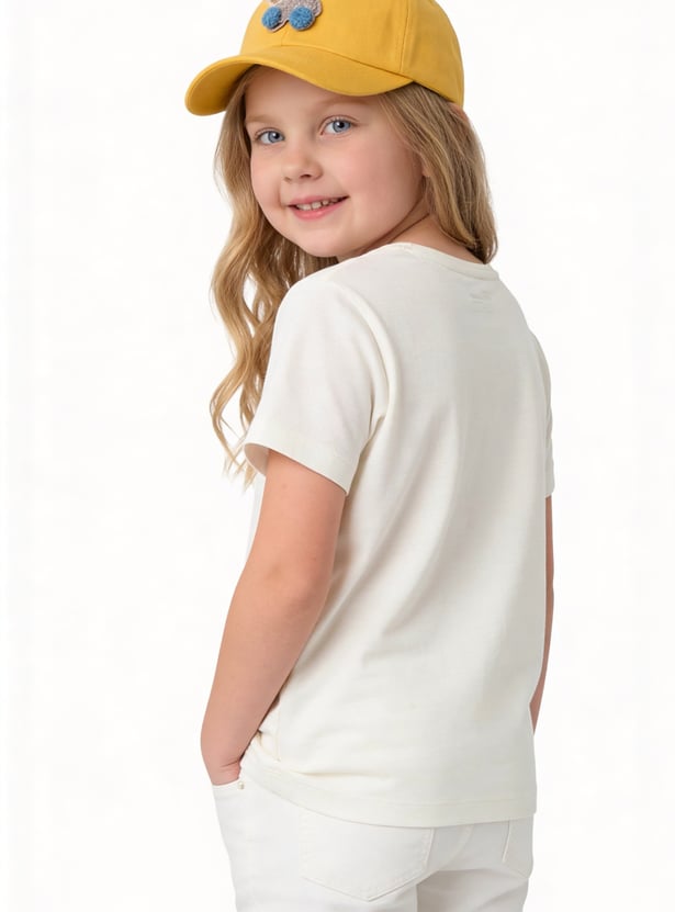 FAME FOREVER Girls Graphic Print T-shirt