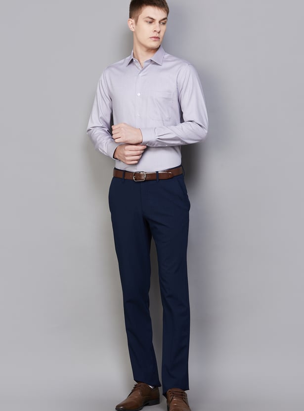 LOUIS PHILIPPE Textured Classic Fit Formal Shirt