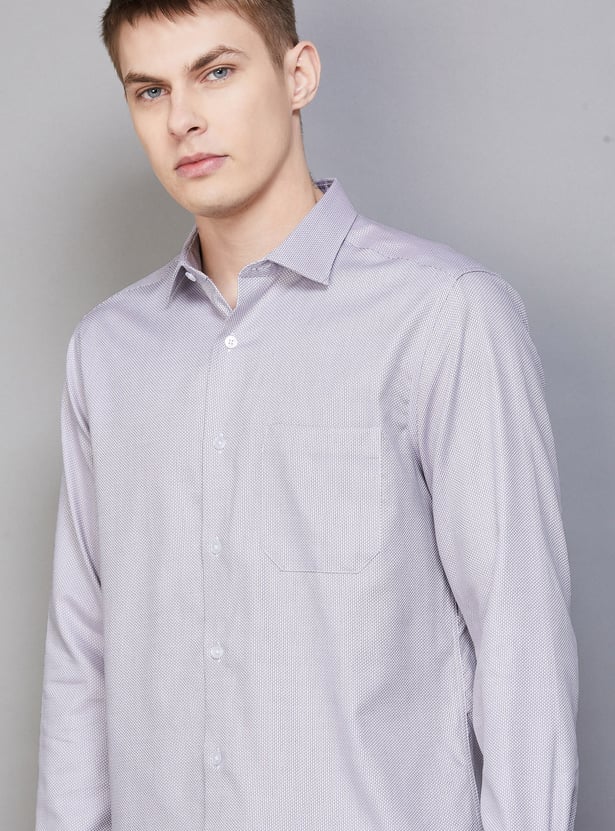 LOUIS PHILIPPE Textured Classic Fit Formal Shirt