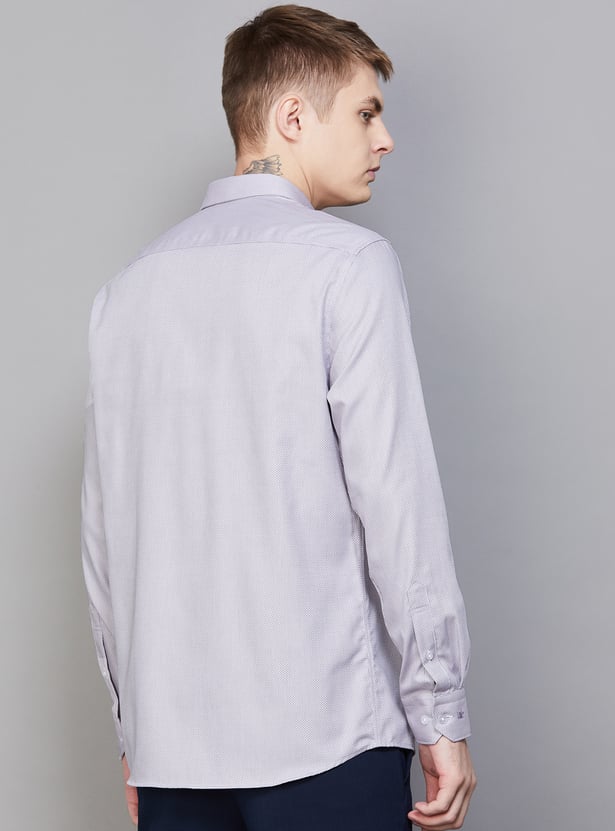 LOUIS PHILIPPE Textured Classic Fit Formal Shirt