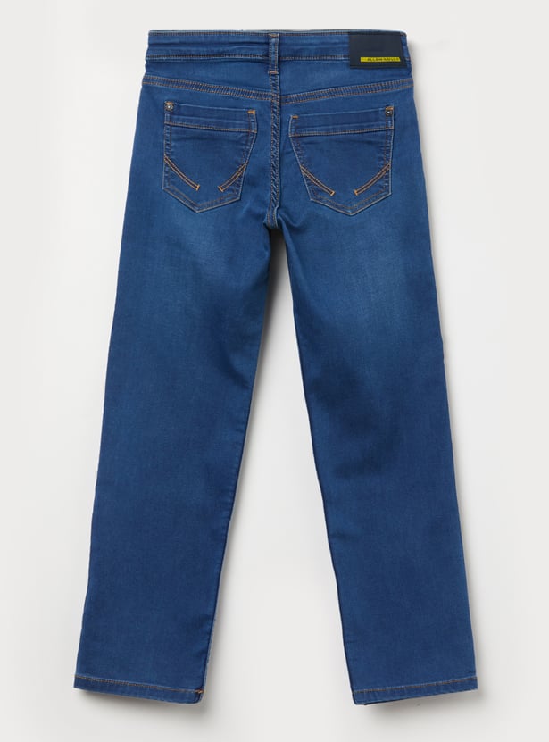 ALLEN SOLLY Boys Solid Slim Fit Jeans