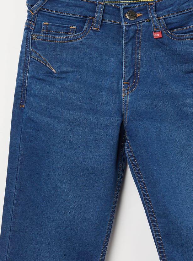 ALLEN SOLLY Boys Solid Slim Fit Jeans