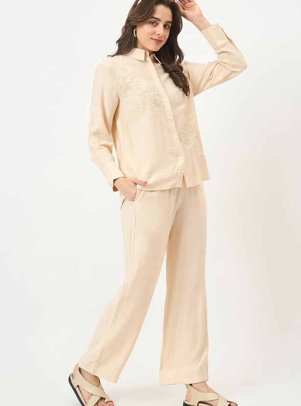 MADAME Embroidered Elegant Co-Ord Set