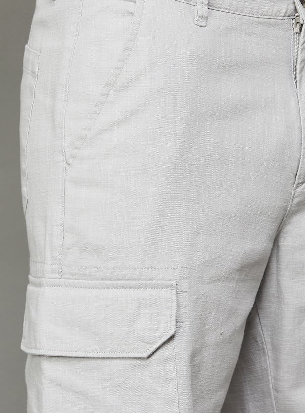 T-BASE Solid Cargo Shorts
