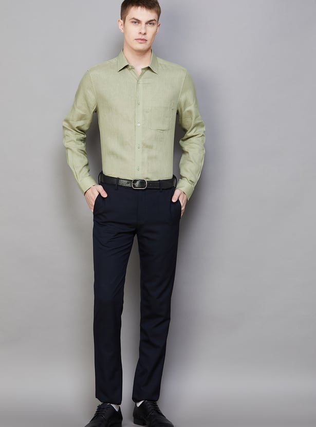 LOUIS PHILIPPE Solid Classic Fit Formal Shirt